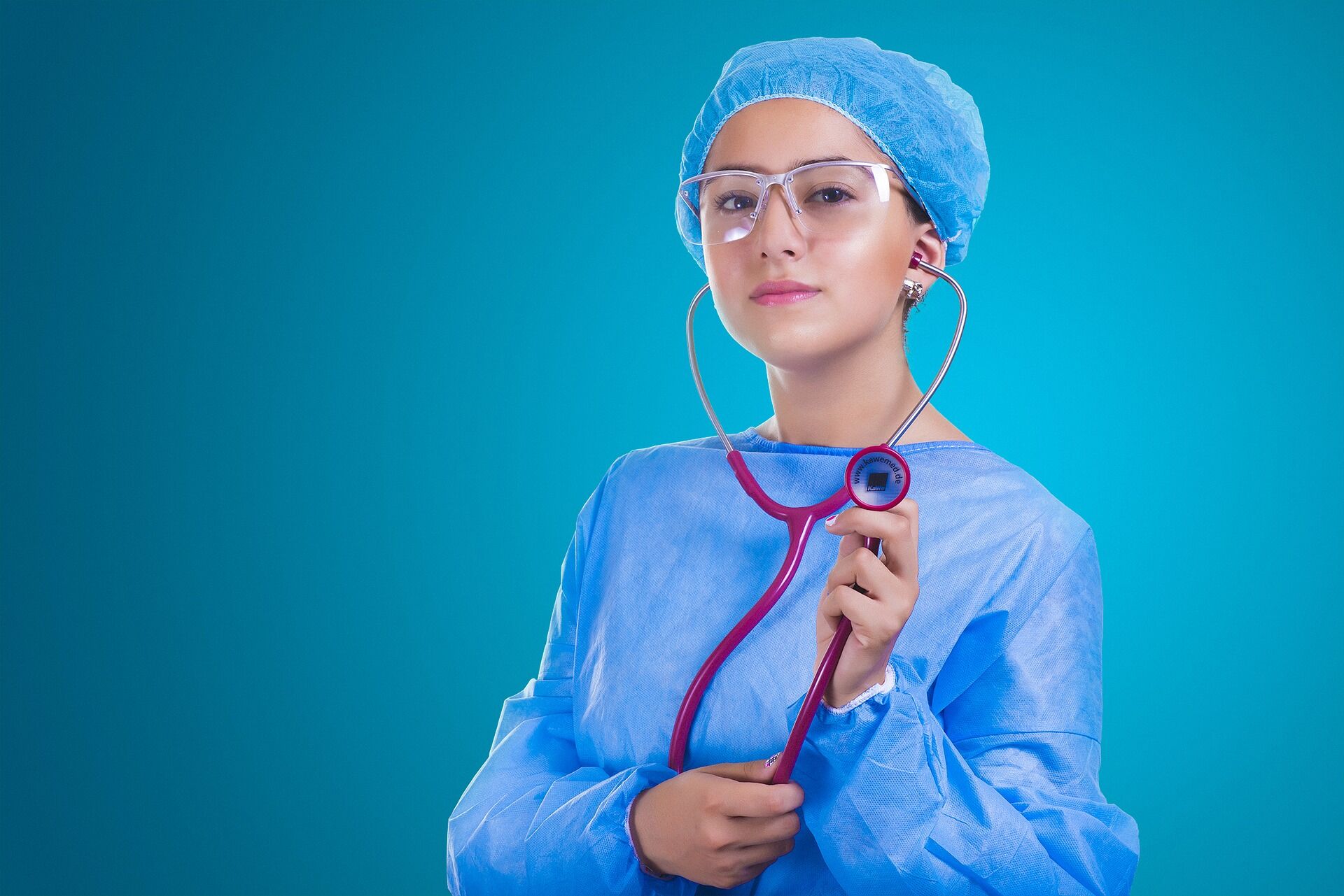 Nurse with stethoscope