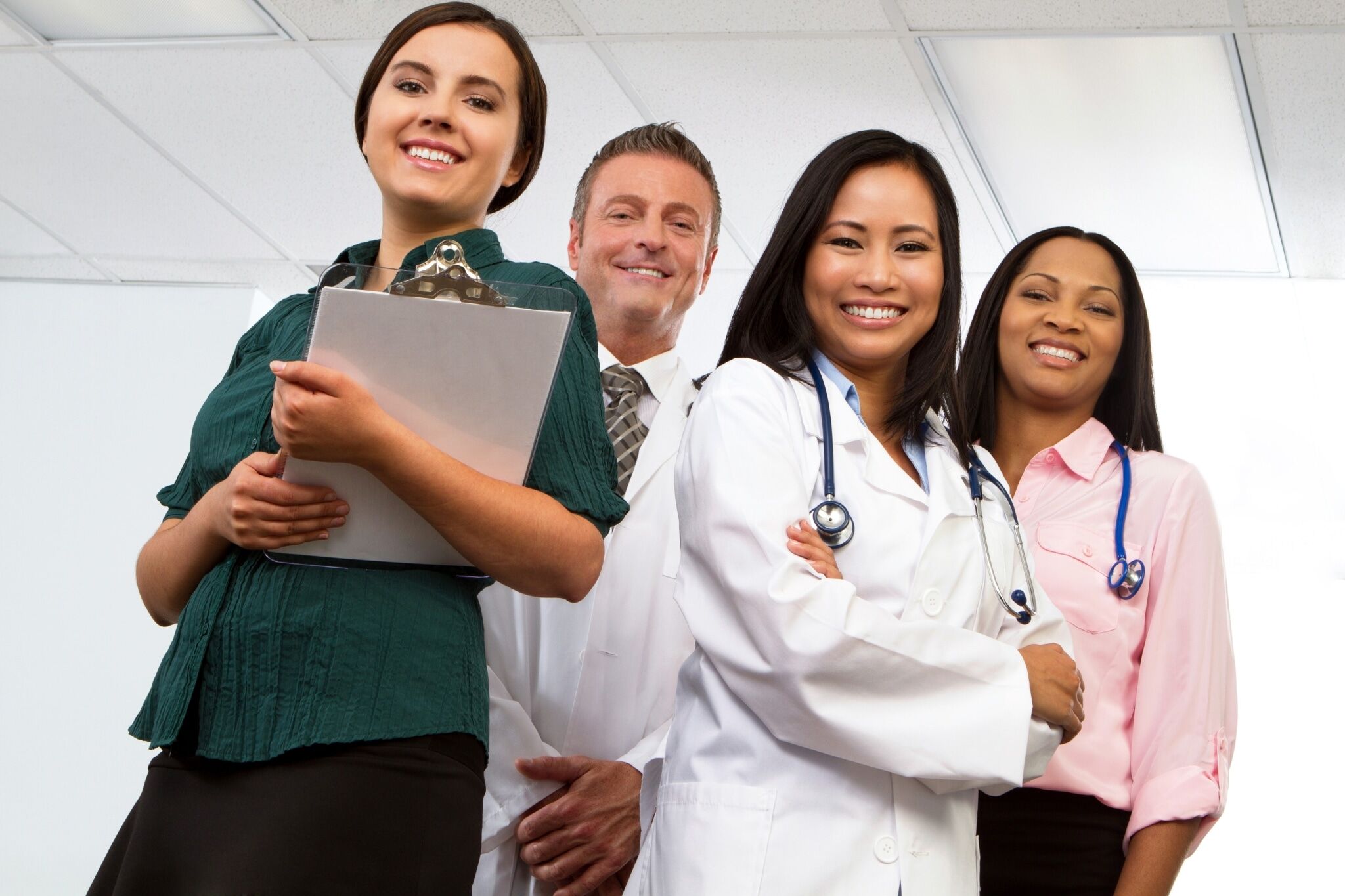 Multi-ethnic group of healthcare professionals